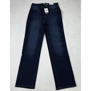 Nine West Slim Straight Leg Dark Wash Sculpting Jeans Women's Size 2 NWT
